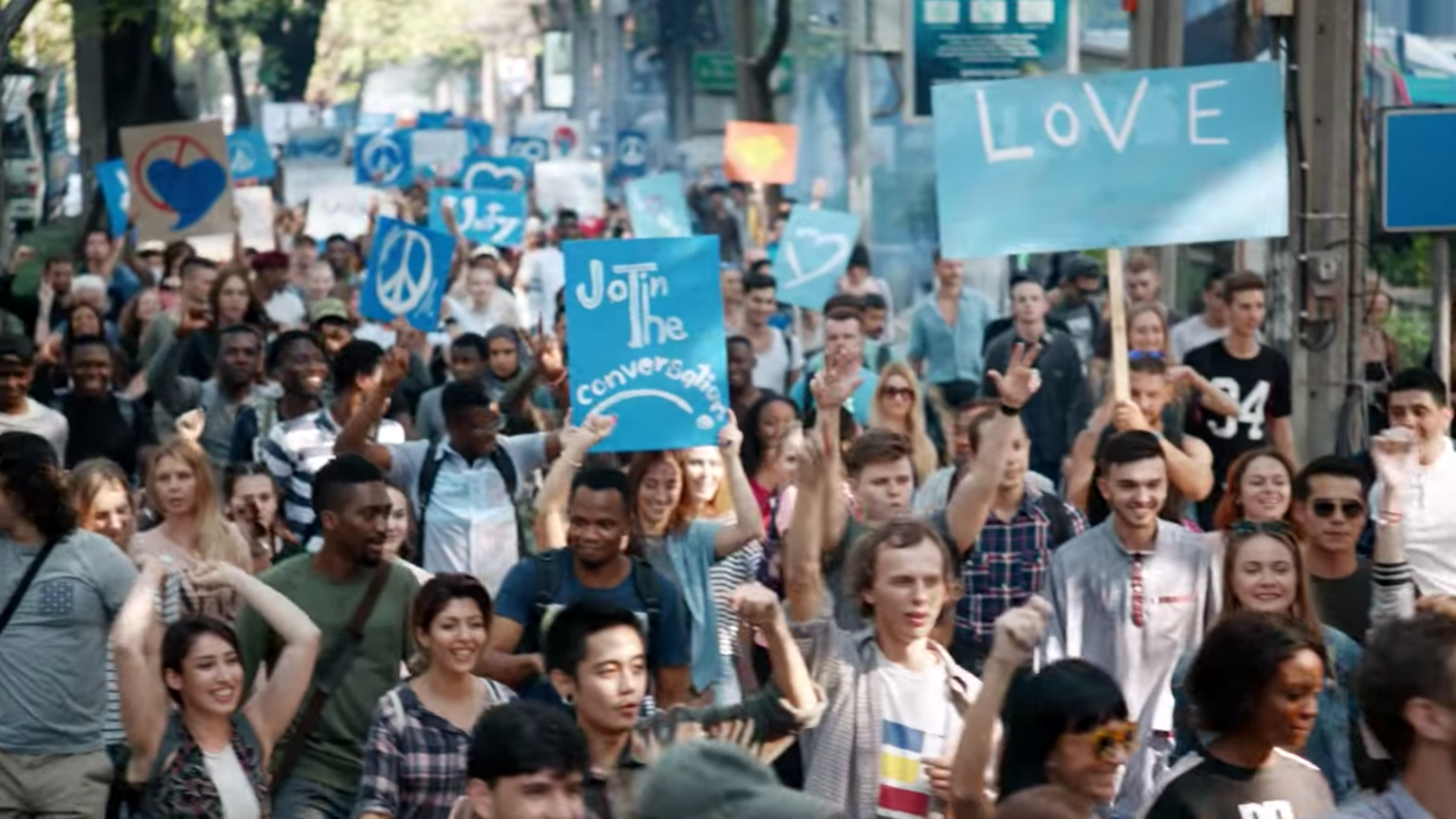 Pepsi ad protest imagery representing the 2017 Kendall Jenner ad controversy